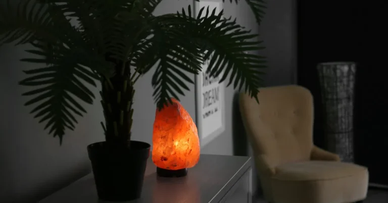 natural Himalayan salt lamp for relaxation