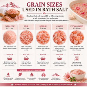 Grain sizes in Himalayan bath salt