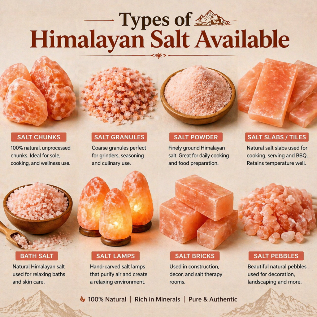 Types of Himalayan Salt Available