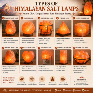 Types of Himalayan salt lamps