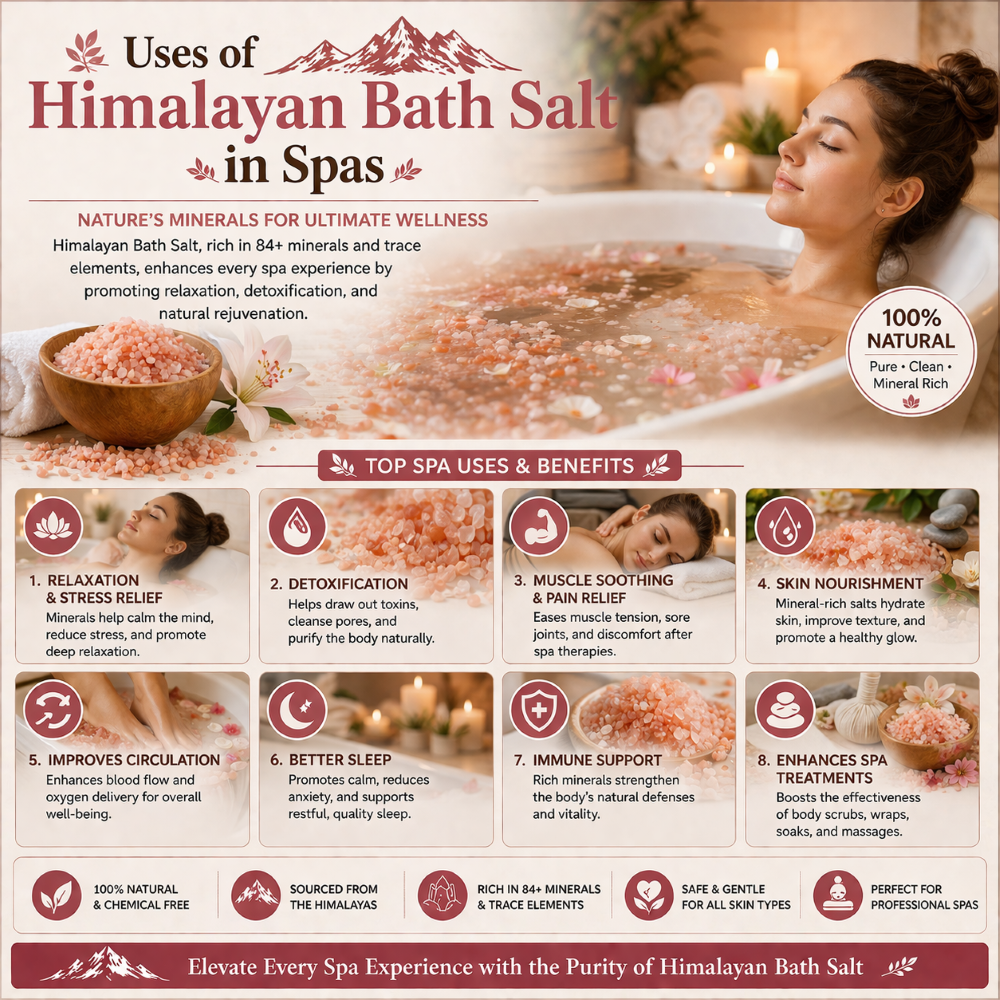 Uses of Himalayan Bath Salt in Spas