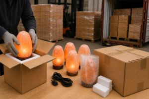 Packing & Exporting Salt Lamps