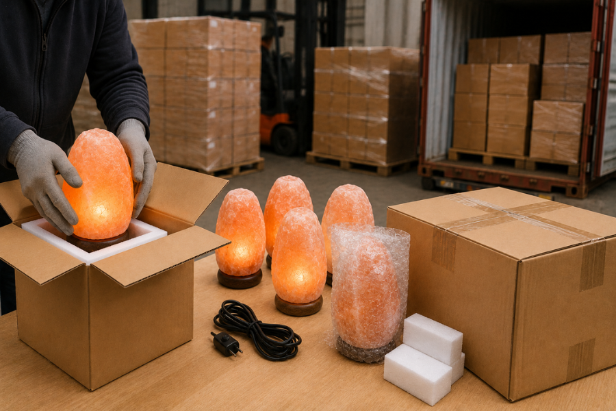 Packing & Exporting Salt Lamps