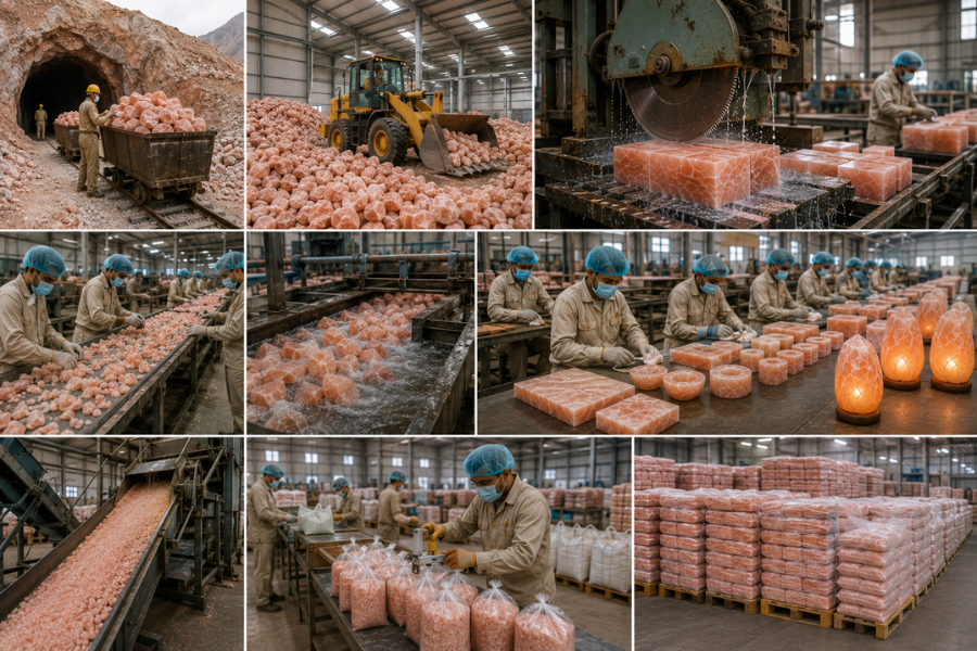 Behind the Scenes of a Himalayan Salt Processing Facility
