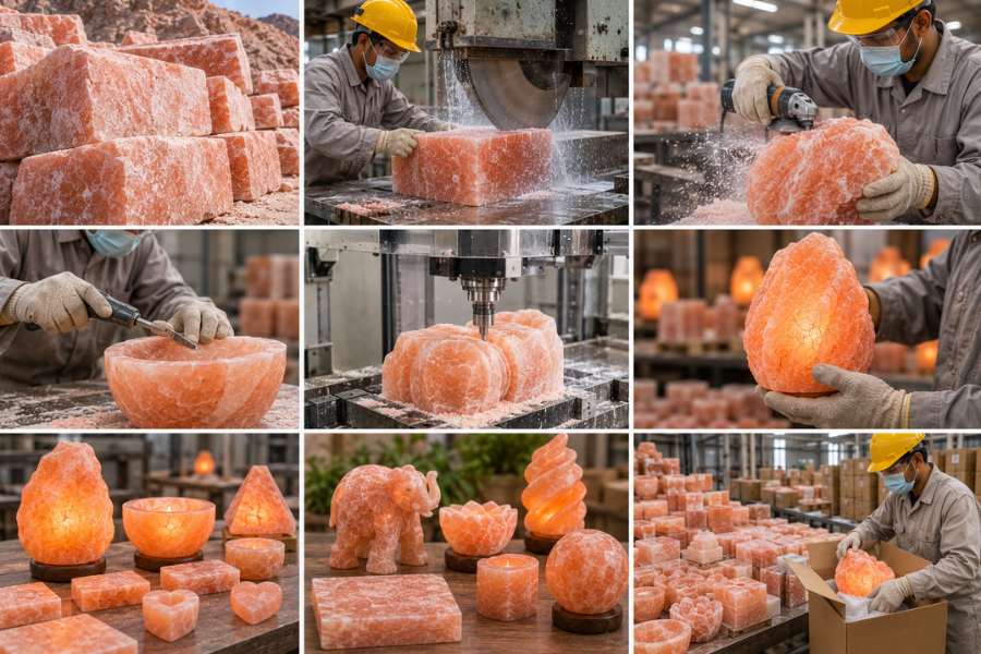 How Custom Shapes Are Created from Himalayan Salt Blocks