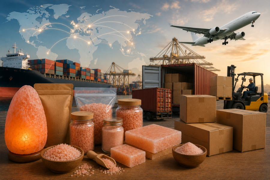 How Himalayan Salt Products Are Exported Worldwide