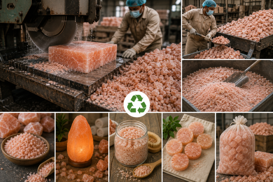 How Himalayan Salt Waste Is Reused in Manufacturing