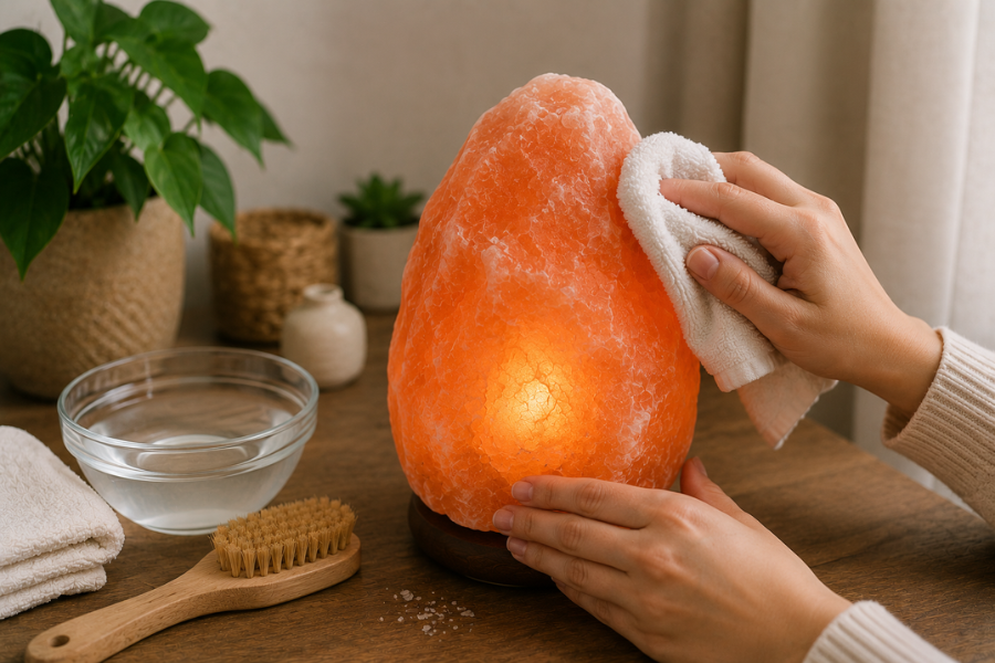 How to Clean and Maintain Salt Lamps