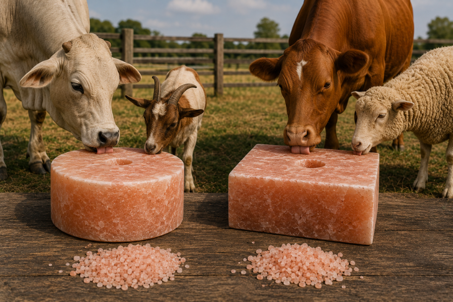 Round vs. Square Animal Lick Salt: Which Is Better