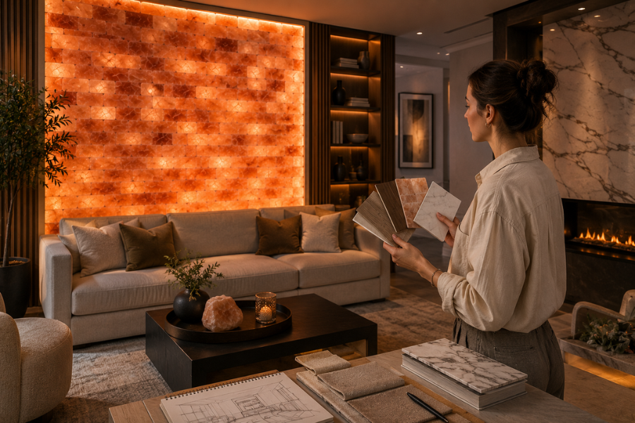 Why Interior Designers Love Himalayan Salt Walls