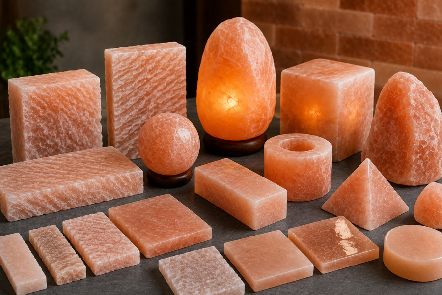 Different Finishes Available for Himalayan Salt Products